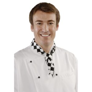 Whites Neckerchief Big Black and White Check