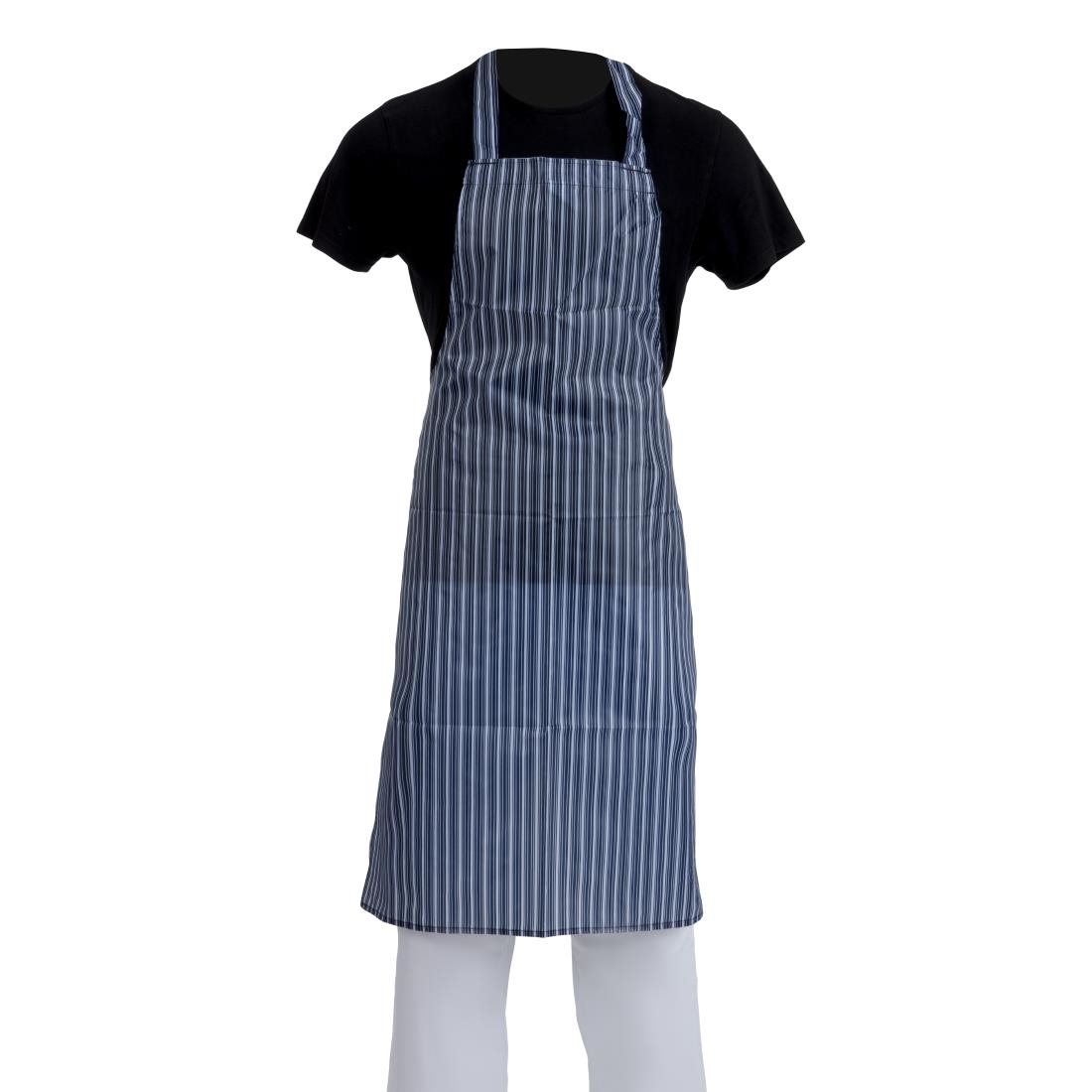 Whites Waterproof Bib Apron Blue and White - Image 7