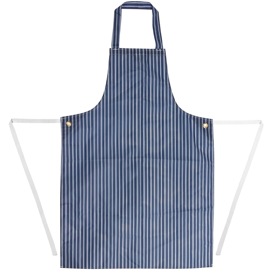 Whites Waterproof Bib Apron Blue and White - Image 4