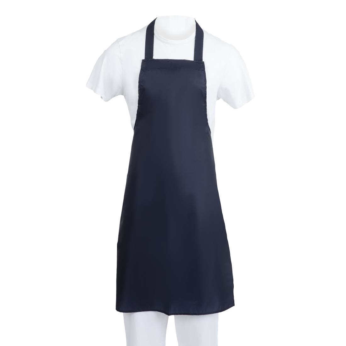 Whites Light Duty Waterproof Bib Apron Blue - Image 4