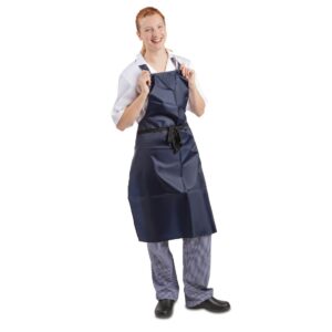 Whites Light Duty Waterproof Bib Apron Blue