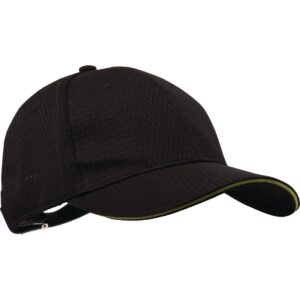 Chef Works Cool Vent Baseball Cap Black with Lime