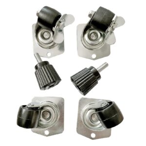 Polar Set of 6 Castors and Adjustable Feet