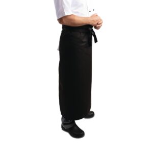 Whites Long Bistro Apron  Black