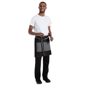 Chef Works Urban Manhattan Half Bistro Apron Black