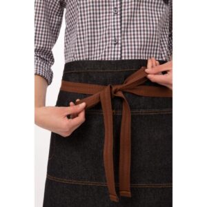 Chef Works Urban Memphis Half Bistro Apron Black