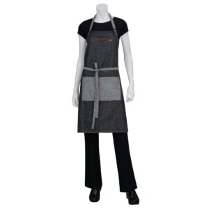 Chef Works Urban Manhattan Bib Apron Black