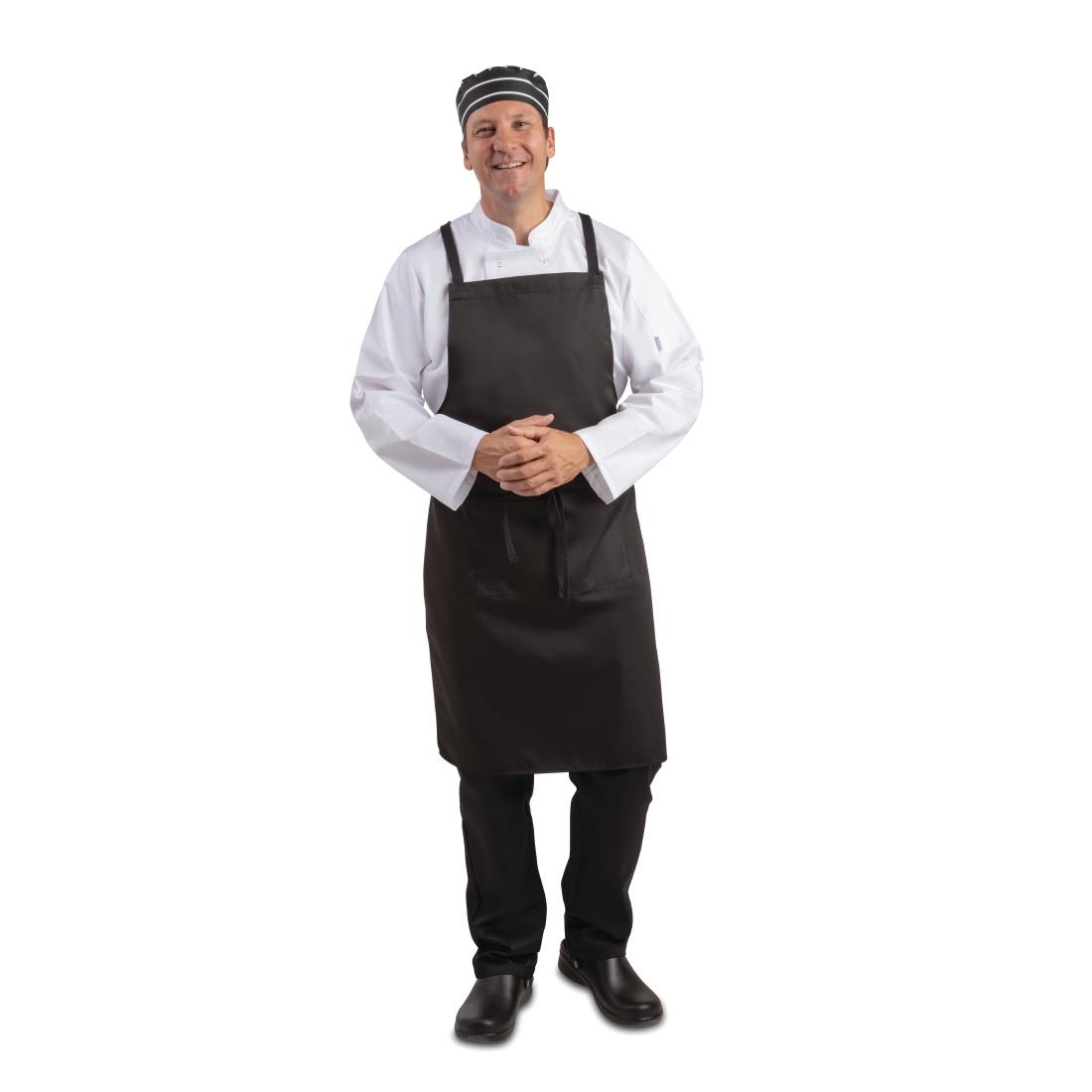 Southside X-Cross Back Bib Apron Black - Image 3