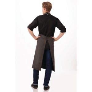 Chef Works Urban Dorset Antique Wide Chefs Bib Apron Pewter