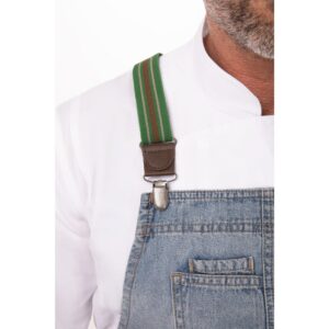 Chef Works Urban Berkeley Denim Brace Bib Apron Sky Blue
