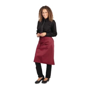 Whites Regular Bistro Apron Burgundy