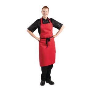 Whites Bib Apron Red