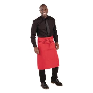 Whites Regular Bistro Apron Red