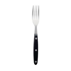 Olympia Steak Forks Black Handle (Pack of 12)