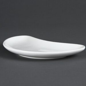 Olympia Whiteware Crescent Salad Plates 200mm (Pack of 12)