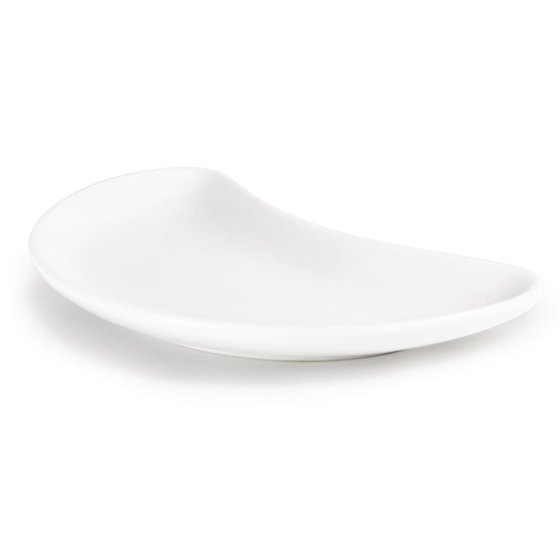 Olympia Whiteware Crescent Salad Plates 200mm (Pack of 12) - Image 2