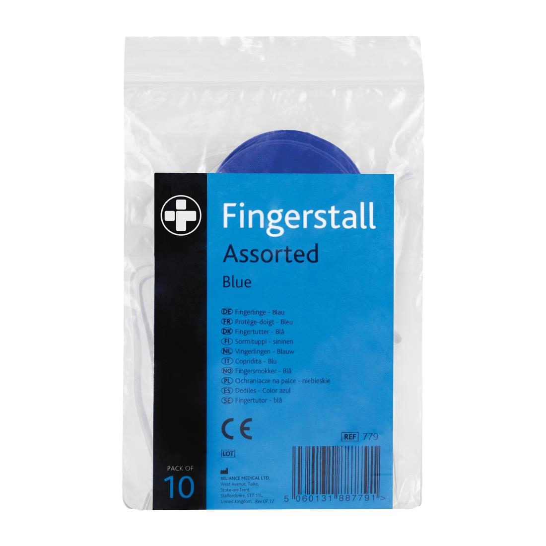Blue Fingerstalls (Pack of 10)