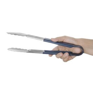 Hygiplas Colour Coded Blue Serving Tongs 11"