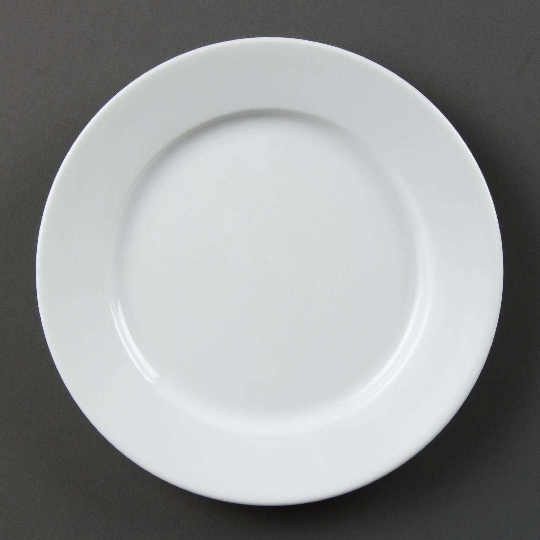 Olympia Whiteware Wide Rimmed Plates 202mm (Pack of 12) - Image 8