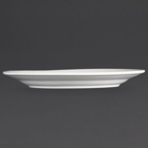 Olympia Whiteware Wide Rimmed Plates 202mm (Pack of 12)