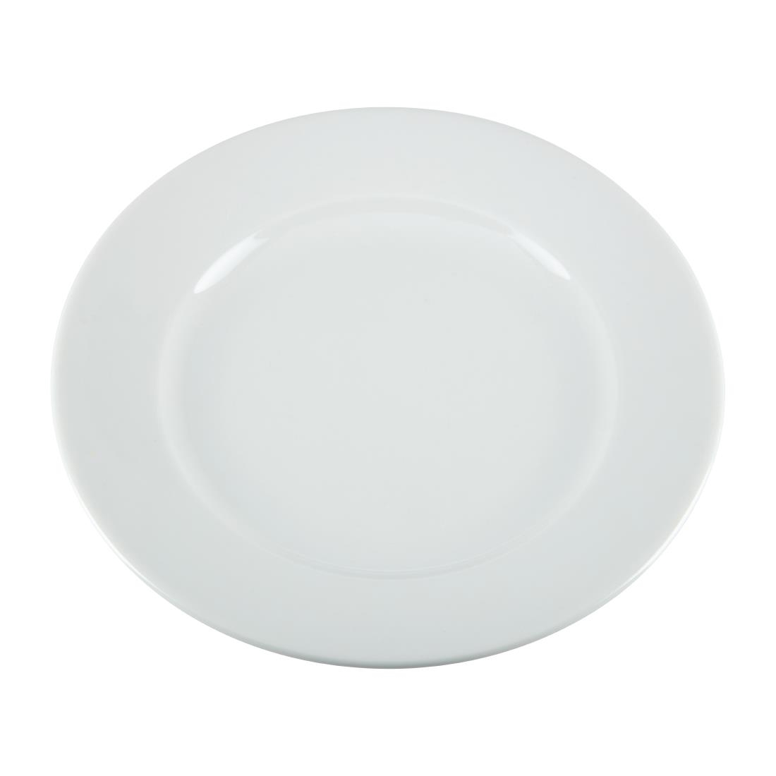 Olympia Whiteware Wide Rimmed Plates 202mm (Pack of 12) - Image 2
