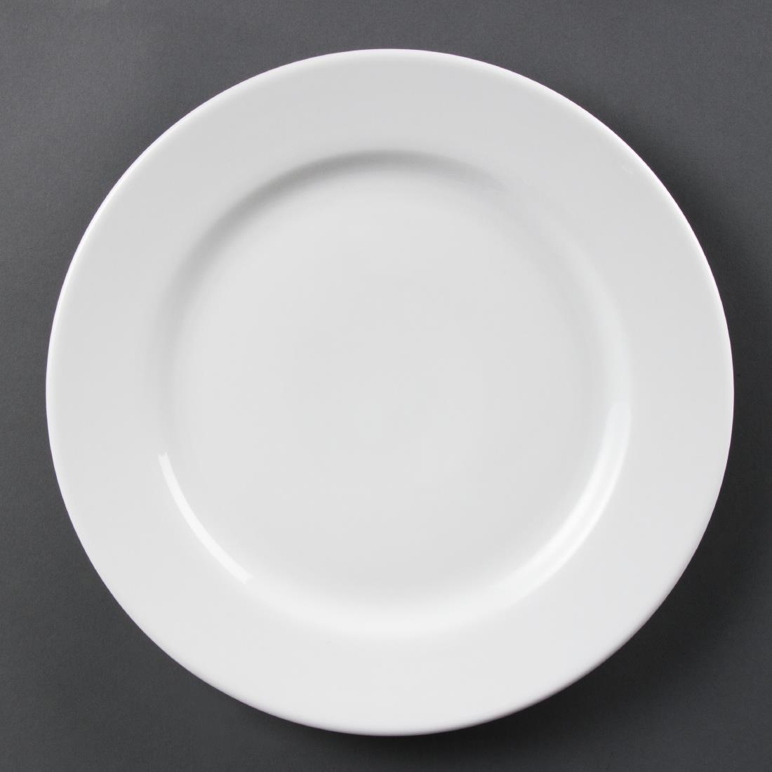 Olympia Whiteware Wide Rimmed Plates 310mm (Pack of 6) - Image 5