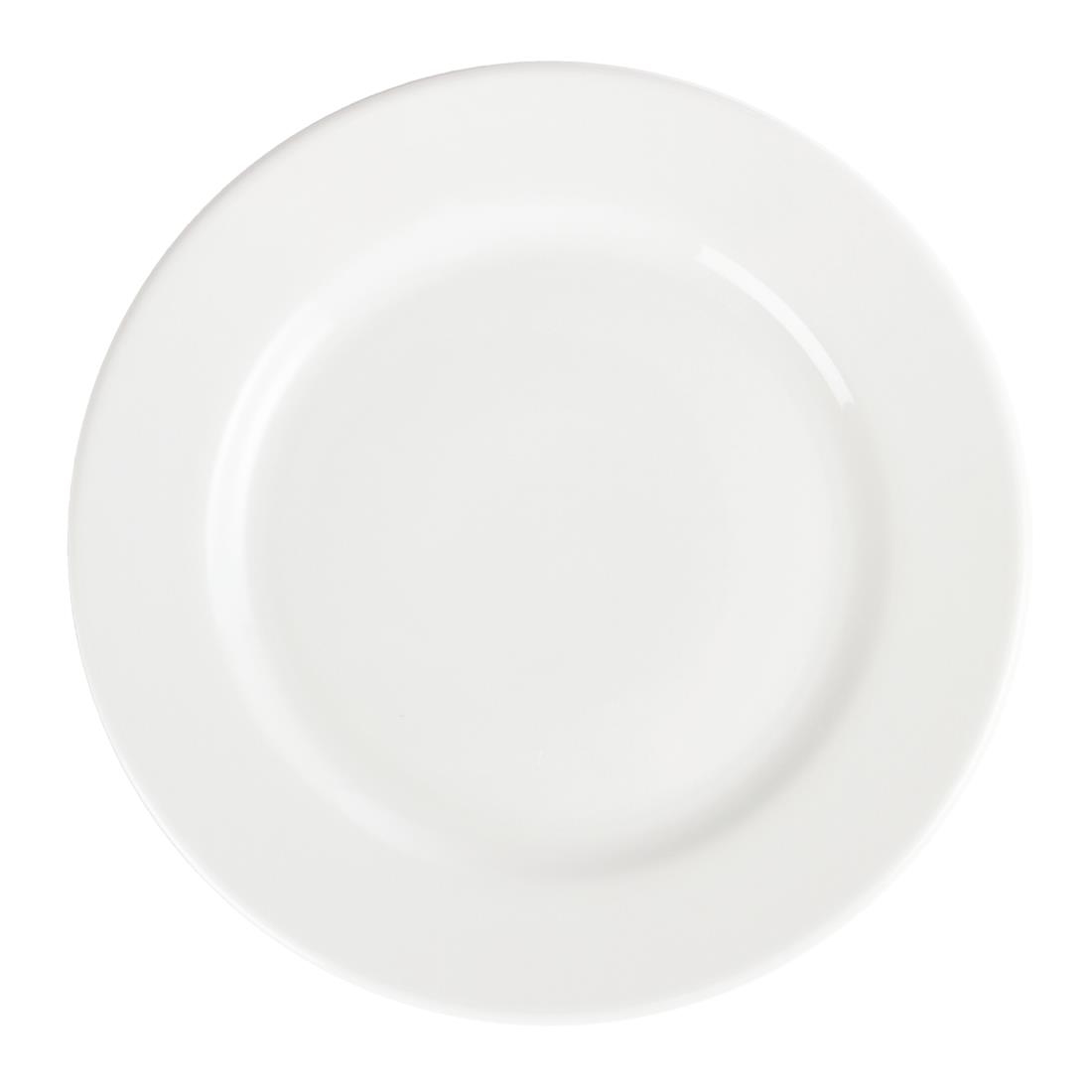 Olympia Whiteware Wide Rimmed Plates 310mm (Pack of 6) - Image 2