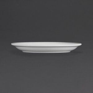 Olympia Whiteware Narrow Rimmed Plates 180mm (Pack of 12)