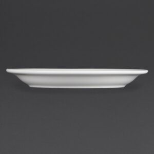 Olympia Whiteware Narrow Rimmed Plates 202mm (Pack of 12)