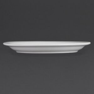 Olympia Whiteware Narrow Rimmed Plates 230mm (Pack of 12)