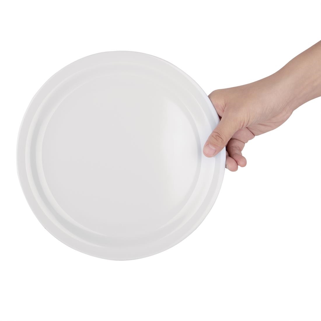 Olympia Kristallon Melamine Narrow Rimmed Plates 229mm (Pack of 12) - Image 2