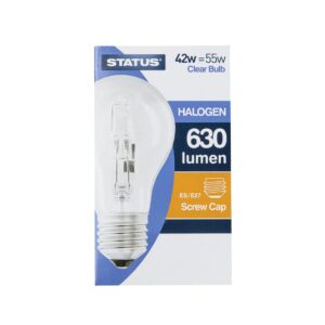 Status Halogen Energy Saving GLS Bulb Edison Screw 42W
