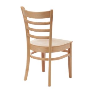 Fameg Slatted Side Chairs Natural Beech (Pack of 2)