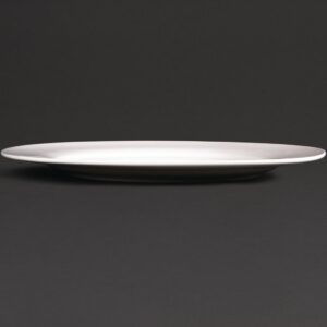 Olympia Lumina Wide Rim Round Plates 270mm (Pack of 4)