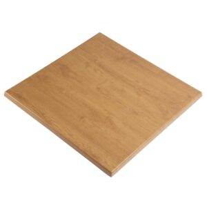 Werzalit Pre-drilled Square Table Top  Oak Effect 600mm