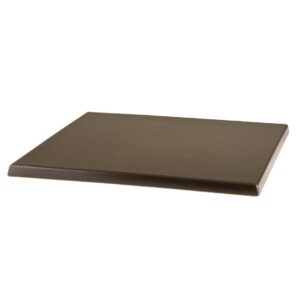 Werzalit Pre-drilled Square Table Top  Wenge 600mm