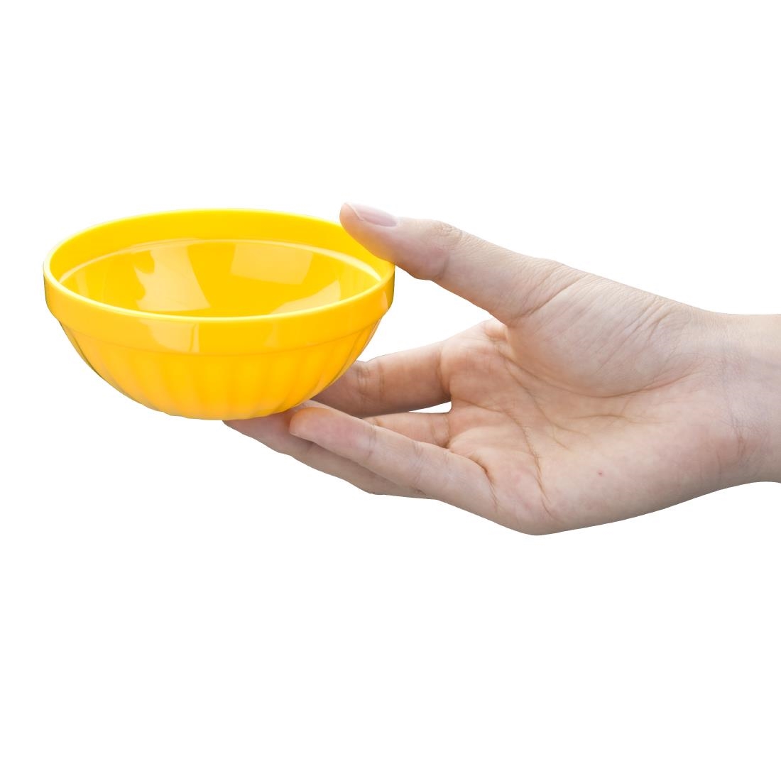 Olympia Kristallon Polycarbonate Bowls Yellow 102mm (Pack of 12)