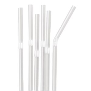 Fiesta Clear Flexible Straws (Pack of 250)
