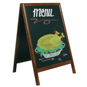 Securit Duplo Pavement Board 850 x 550mm Dark Wood