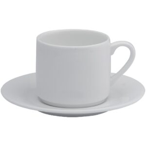 Elia Glacier Fine China Espresso Cups 100ml (Pack of 6)