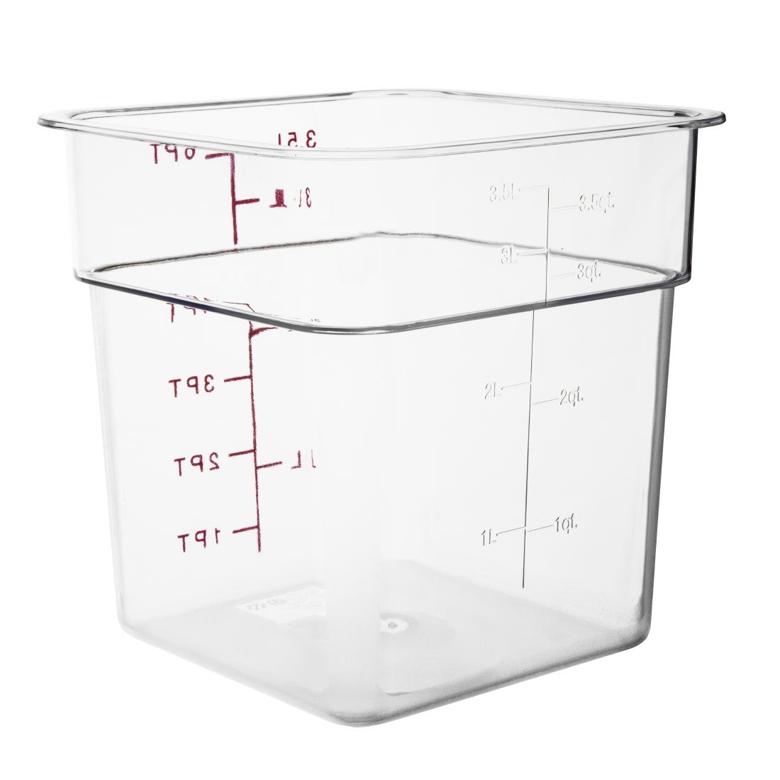 Hygiplas Polycarbonate Square Storage Container 3.5Ltr