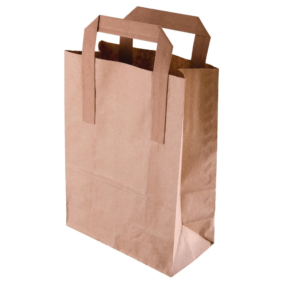 Fiesta Green Recycled Brown Paper Carrier Bags Large (Pack of 250) - Image 8