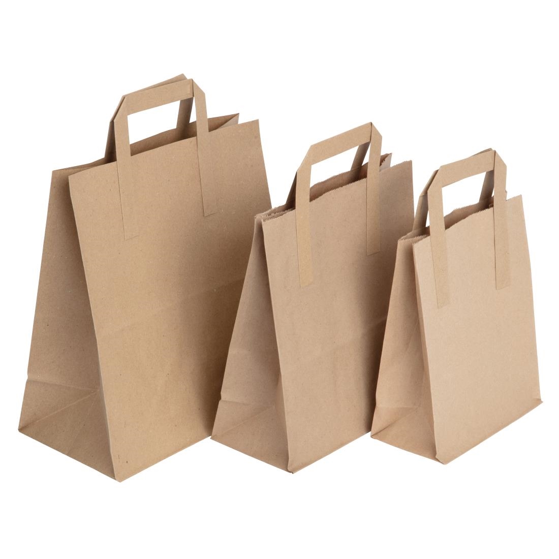 Fiesta Green Recycled Brown Paper Carrier Bags Large (Pack of 250) - Image 4