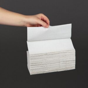 Jantex C Fold Paper Hand Towels White 2-Ply 160 Sheets (Pack of 15)