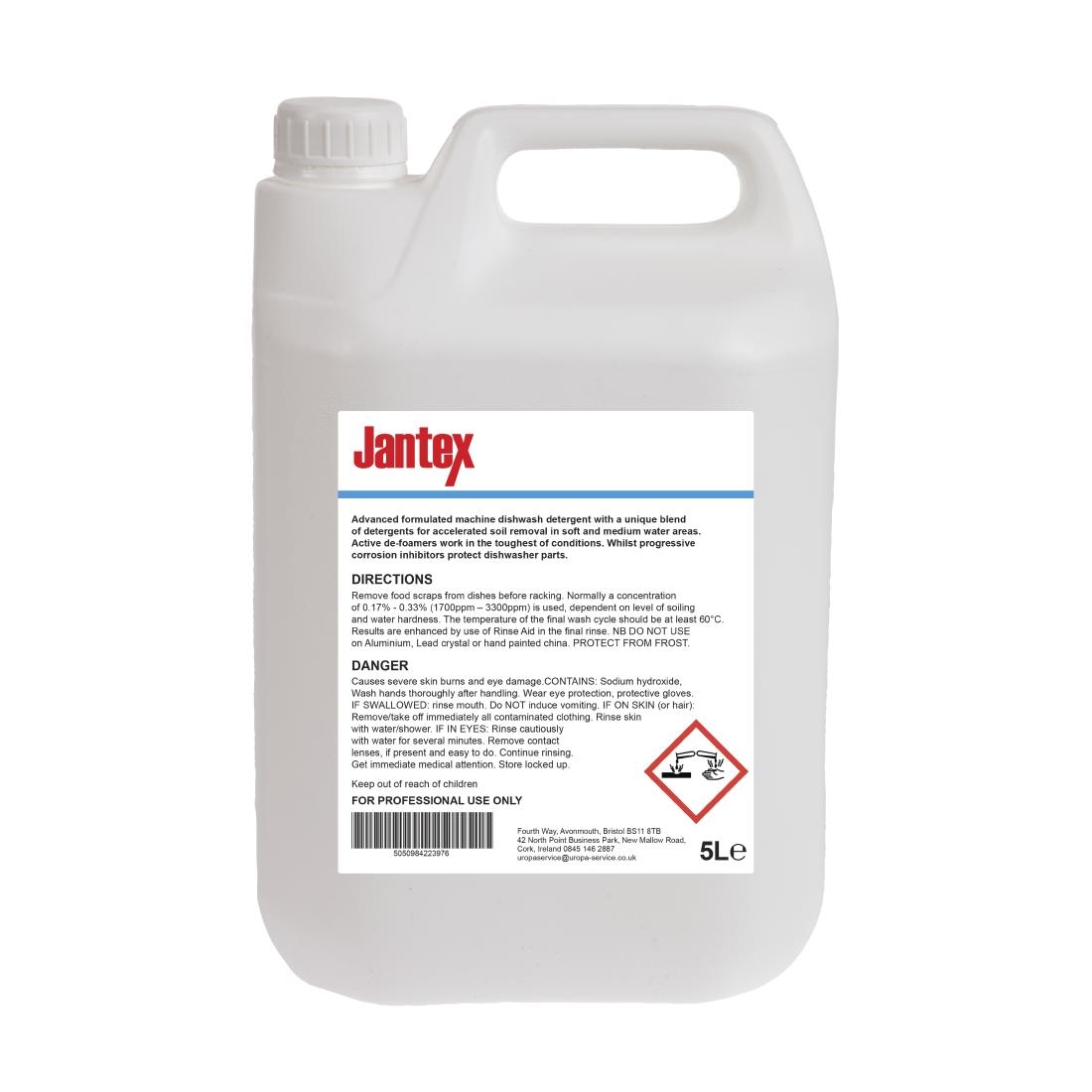 Jantex Dishwasher Detergent Concentrate 5Ltr urneeds.co.uk