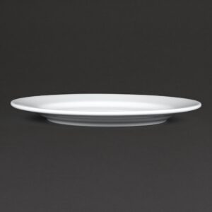 Royal Porcelain Classic White Wide Rim Plates 210mm (Pack of 12)