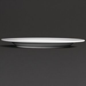 Royal Porcelain Classic White Wide Rim Plates 260mm (Pack of 12)