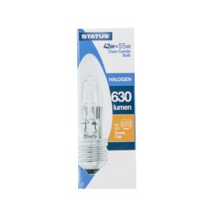 Status Halogen Energy Saving Candle Bulb 42W
