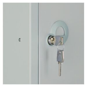 Elite Five Door Camlock Locker Grey