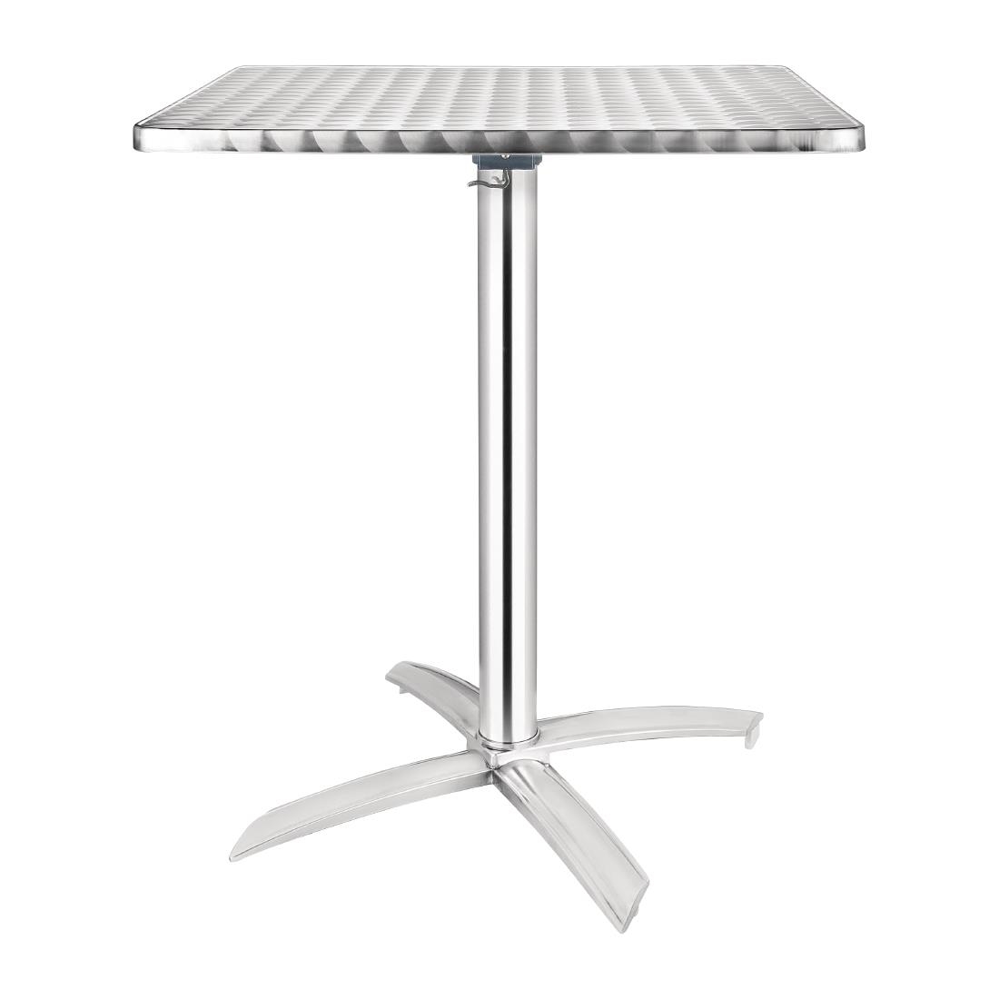 Bolero Square Stainless Steel Flip Top Table 600mm (Single) - Image 7